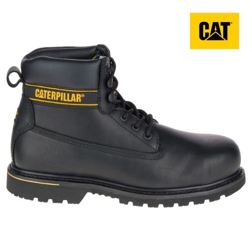 Caterpillar Holton Steel Toe S3 HRO SRC Werkschoenen Heren Zwart (IWBE.NL)